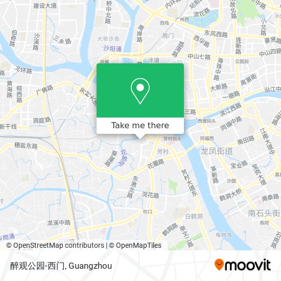 醉观公园-西门 map