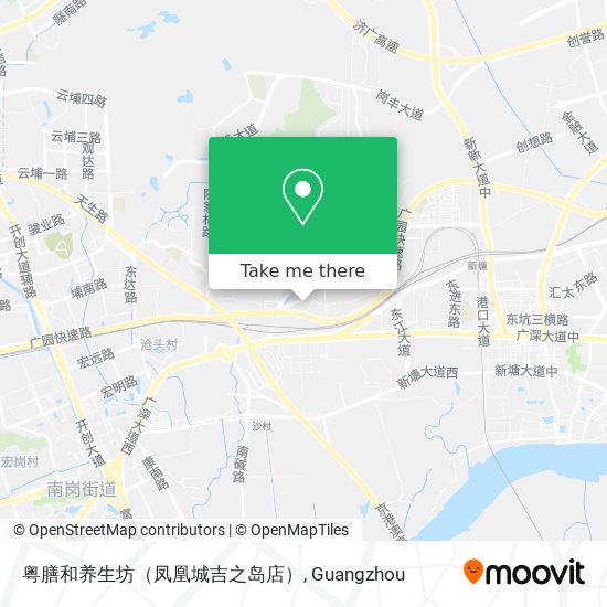 粤膳和养生坊（凤凰城吉之岛店） map