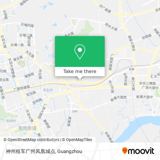 神州租车广州凤凰城点 map