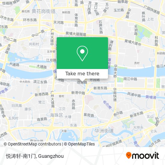 悦涛轩-南1门 map