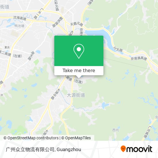 广州众立物流有限公司 map