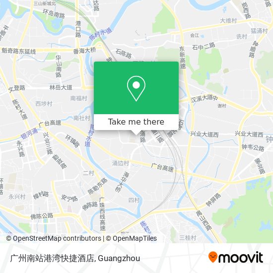 广州南站港湾快捷酒店 map