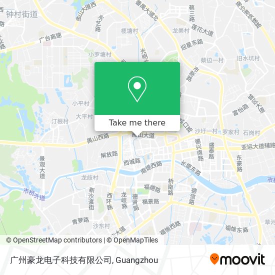 广州豪龙电子科技有限公司 map