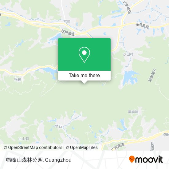 帽峰山森林公园 map
