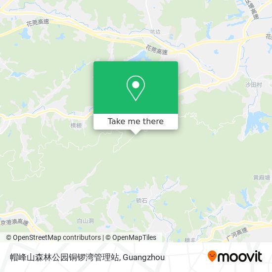 帽峰山森林公园铜锣湾管理站 map