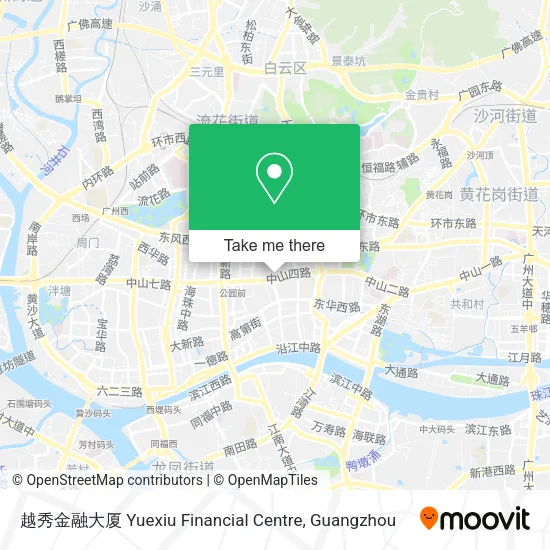越秀金融大厦 Yuexiu Financial Centre map