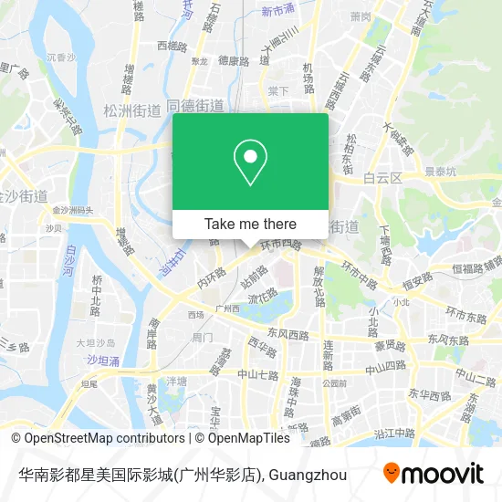 华南影都星美国际影城(广州华影店) map