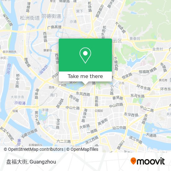 盘福大街 map