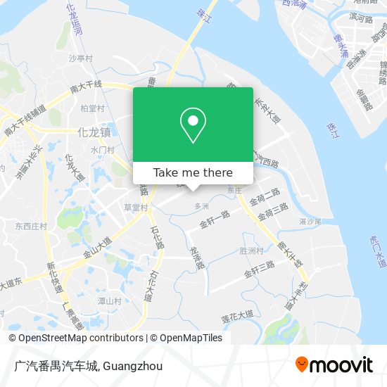 广汽番禺汽车城 map