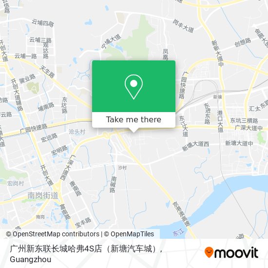 广州新东联长城哈弗4S店（新塘汽车城） map