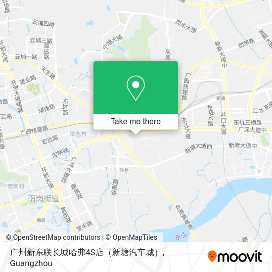 广州新东联长城哈弗4S店（新塘汽车城） map