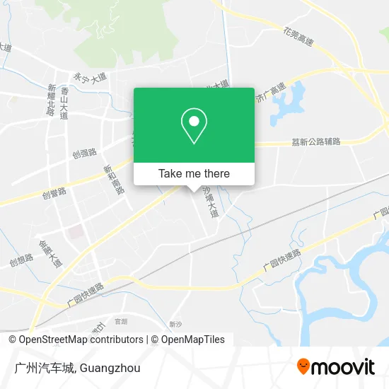 广州汽车城 map