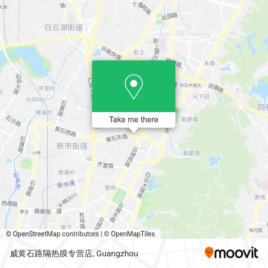 威黄石路隔热膜专营店 map