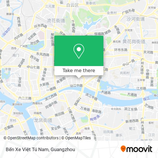 Bến Xe Việt Tú Nam map
