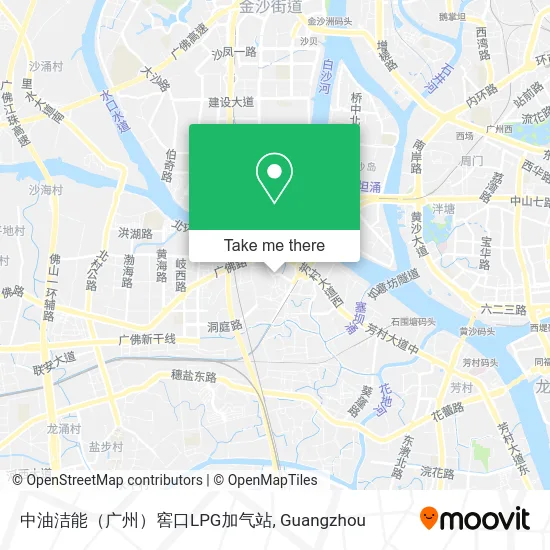 中油洁能（广州）窖口LPG加气站 map