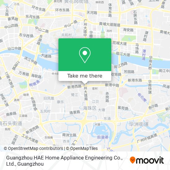 Guangzhou HAE Home Appliance Engineering Co., Ltd. map