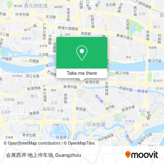 会展西岸-地上停车场 map