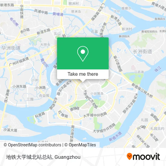 地铁大学城北站总站 map