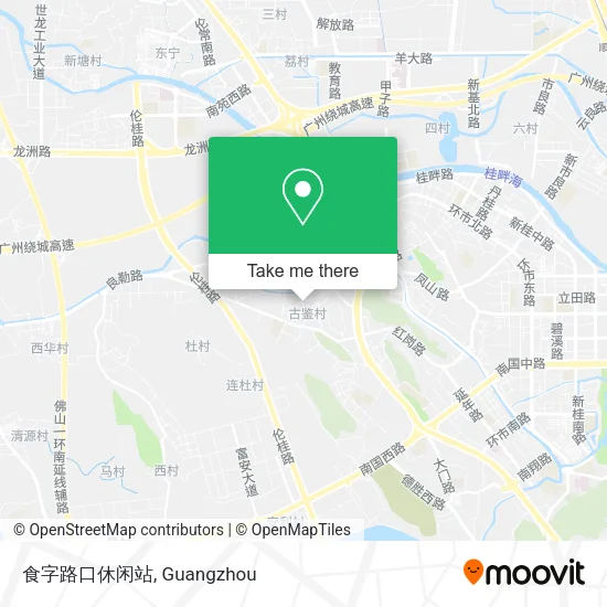 食字路口休闲站 map