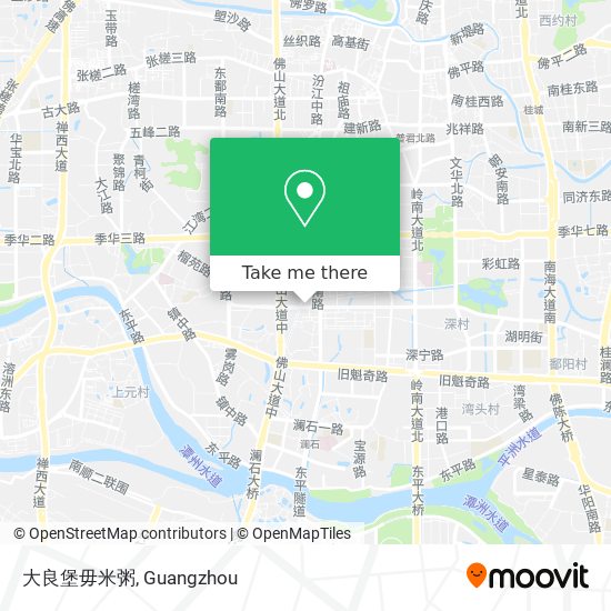 大良堡毋米粥 map