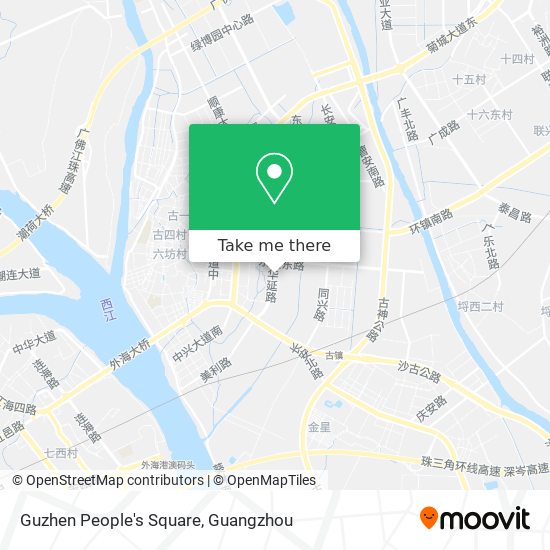 Guzhen People's Square map