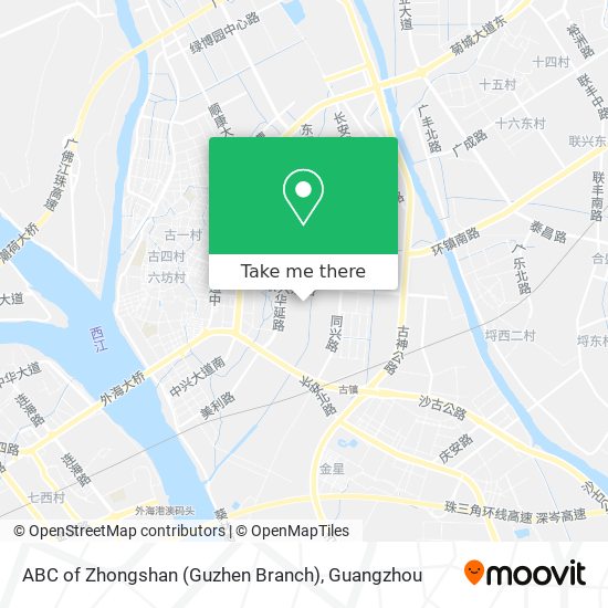 ABC of Zhongshan (Guzhen Branch) map