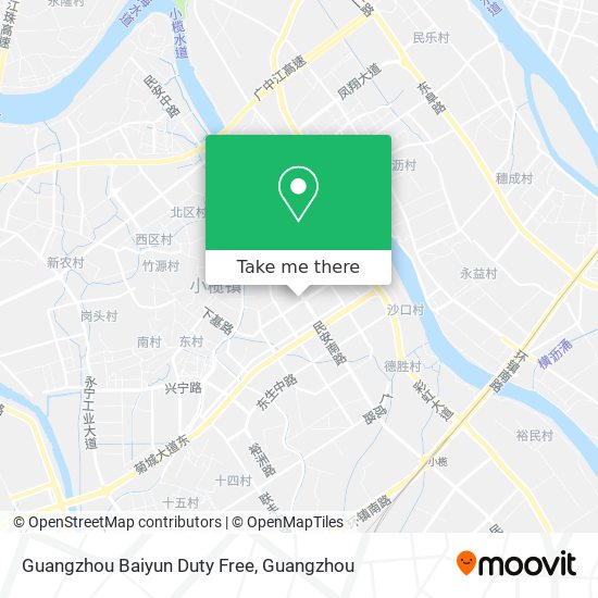 Guangzhou Baiyun Duty Free map