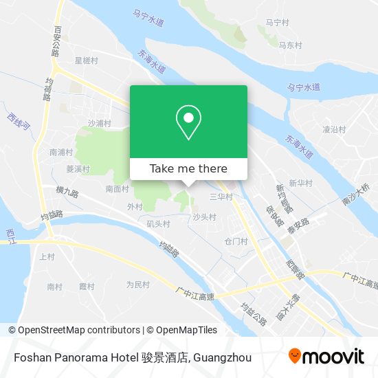 Foshan Panorama Hotel 骏景酒店 map