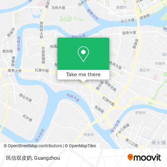 民信双皮奶 map