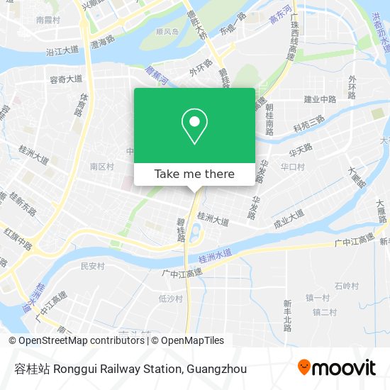 容桂站 Ronggui Railway Station map