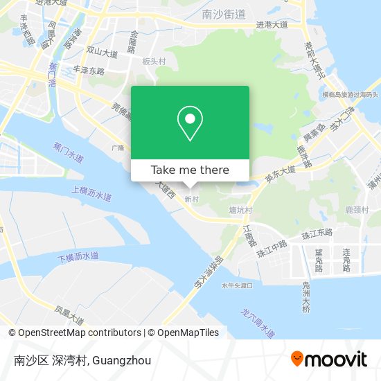 南沙区 深湾村 map