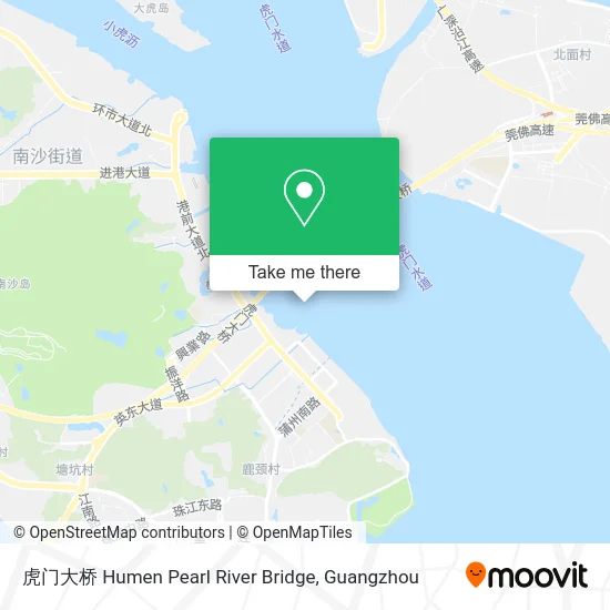 虎门大桥 Humen Pearl River Bridge map