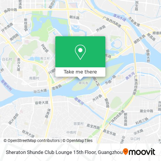 Sheraton Shunde Club Lounge 15th Floor map