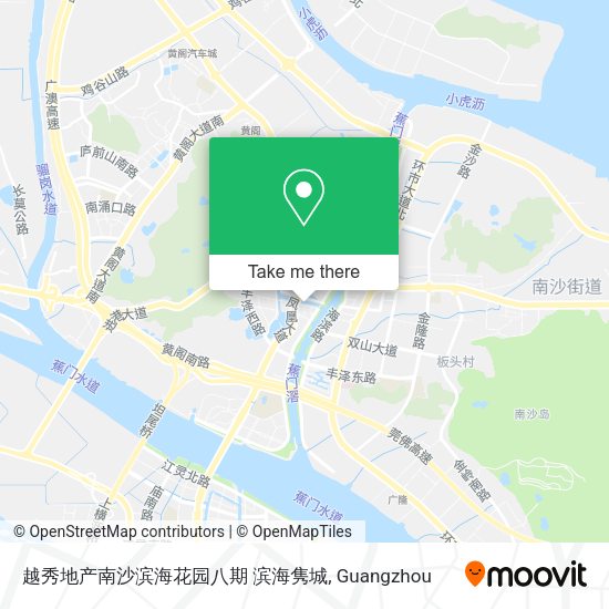 越秀地产南沙滨海花园八期 滨海隽城 map
