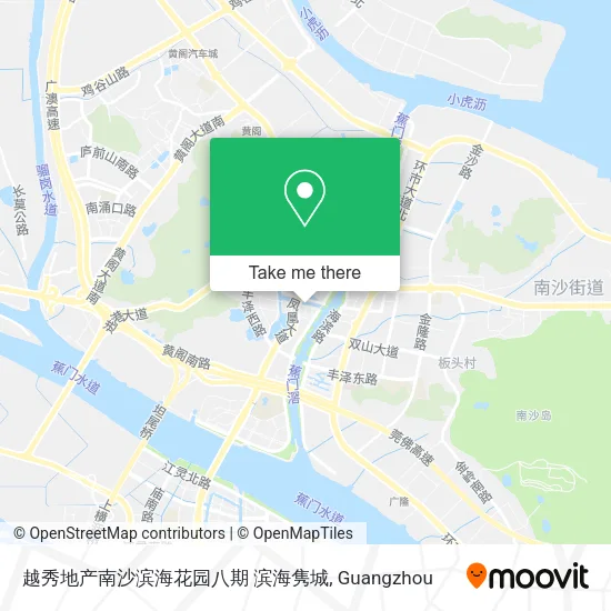 越秀地产南沙滨海花园八期 滨海隽城 map