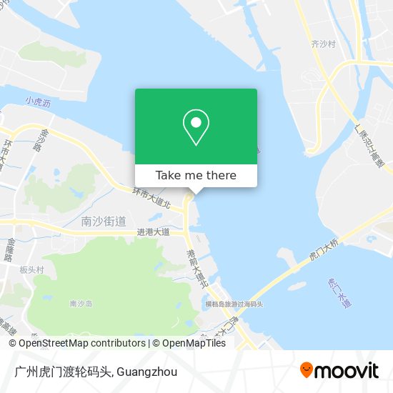 广州虎门渡轮码头 map