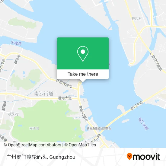 广州虎门渡轮码头 map