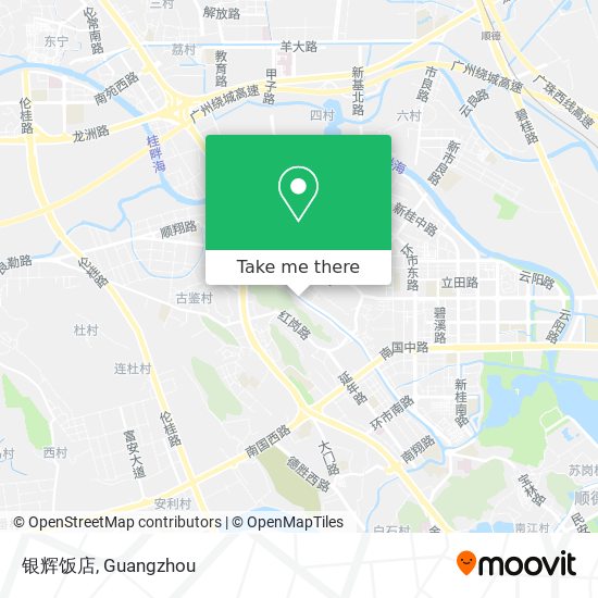 银辉饭店 map