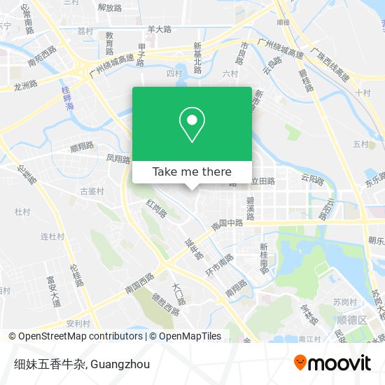 细妹五香牛杂 map