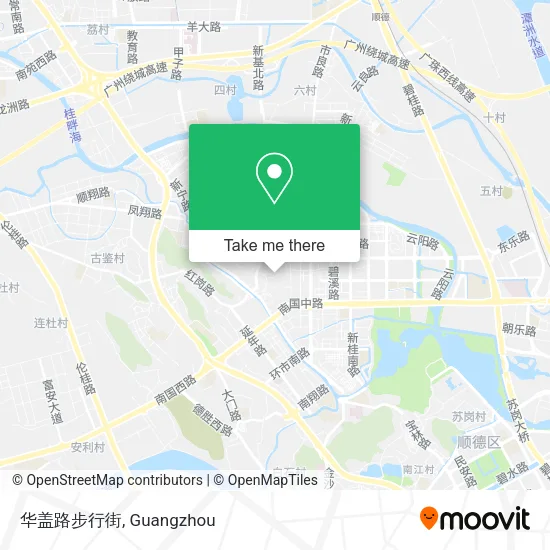 华盖路步行街 map