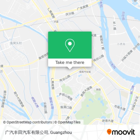 广汽丰田汽车有限公司 map