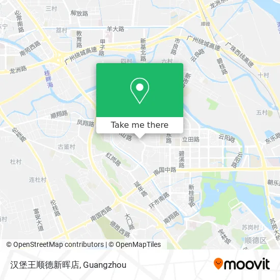汉堡王顺德新晖店 map