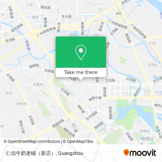 仁信牛奶老铺（新店） map