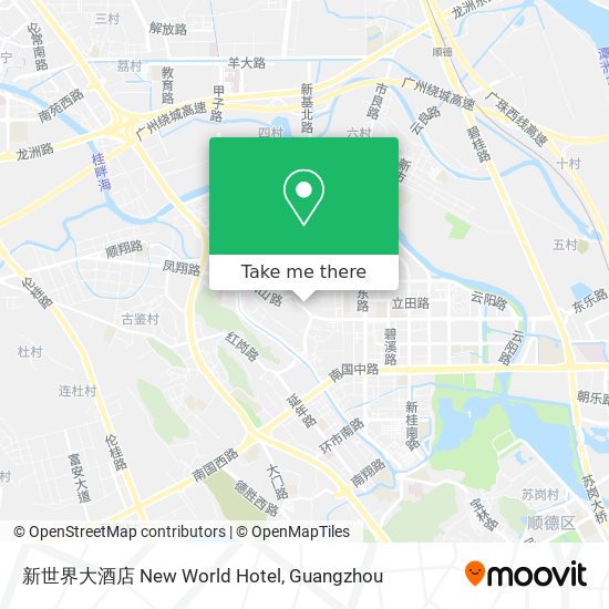 新世界大酒店 New World Hotel map