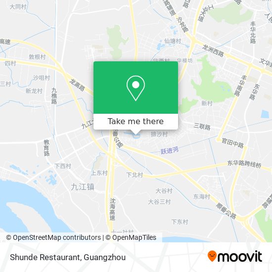 Shunde Restaurant map