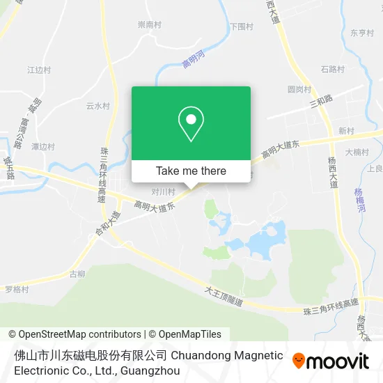 佛山市川东磁电股份有限公司 Chuandong Magnetic Electrionic Co., Ltd. map