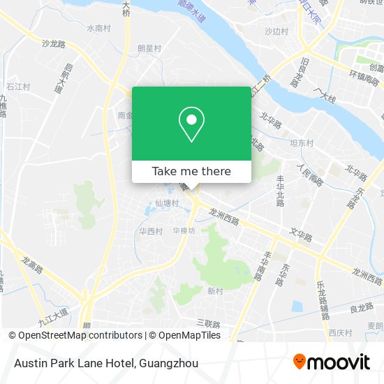 Austin Park Lane Hotel map