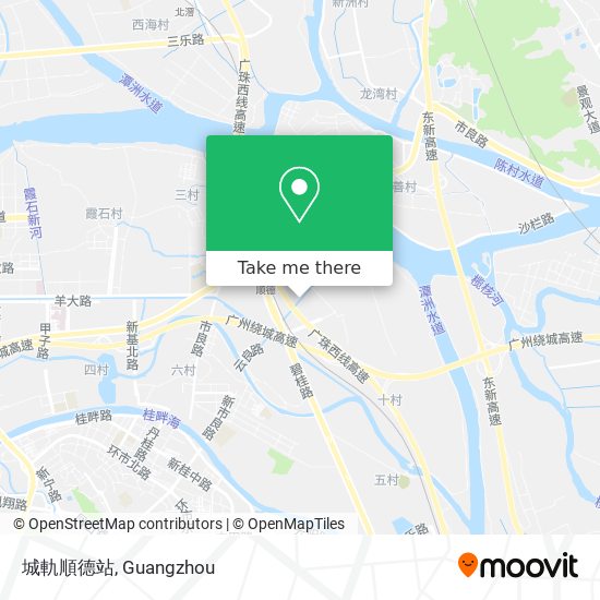 城軌順德站 map