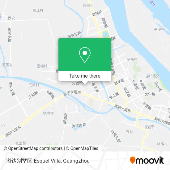 溢达别墅区 Esquel Villa map