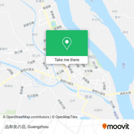 品和良の店 map